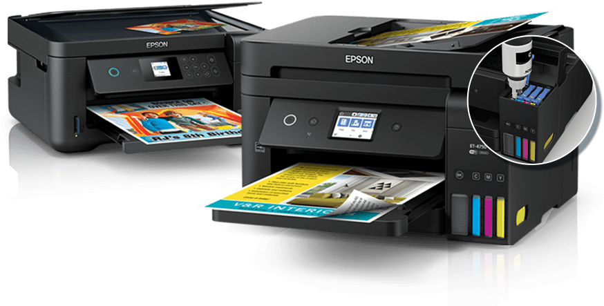 Hp Support Assistant Can't Find Printer - Epson Ecotank Et4750 Clipart (908x461), Png Download