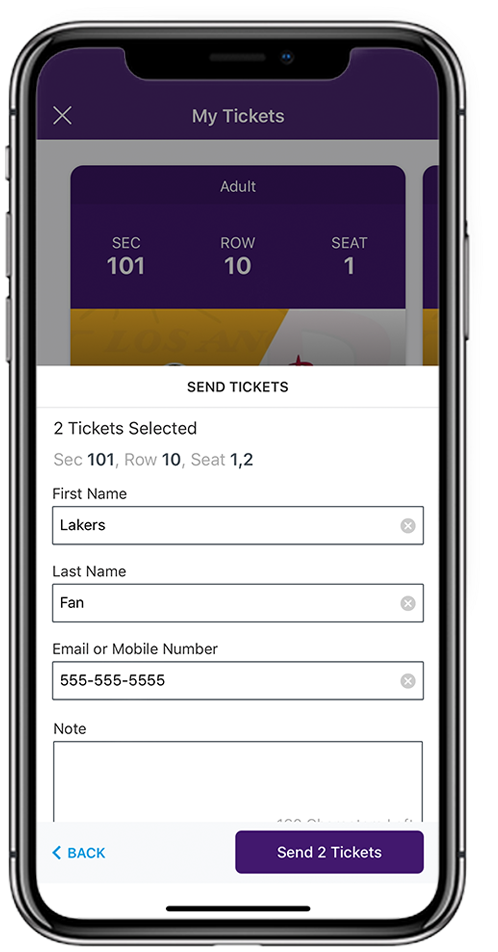 Step - Lakers App My Tickets Clipart (520x970), Png Download
