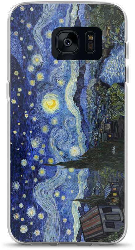 The Starry Night - Van Gogh Starry Night Clipart (1000x1000), Png Download