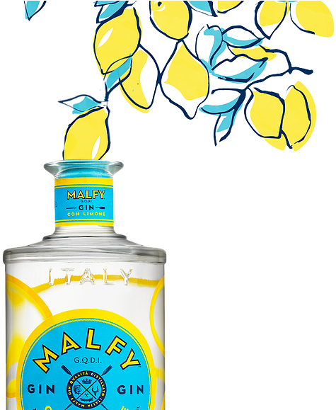 Lemons - Malfy Gin Con Arancia Clipart (756x578), Png Download