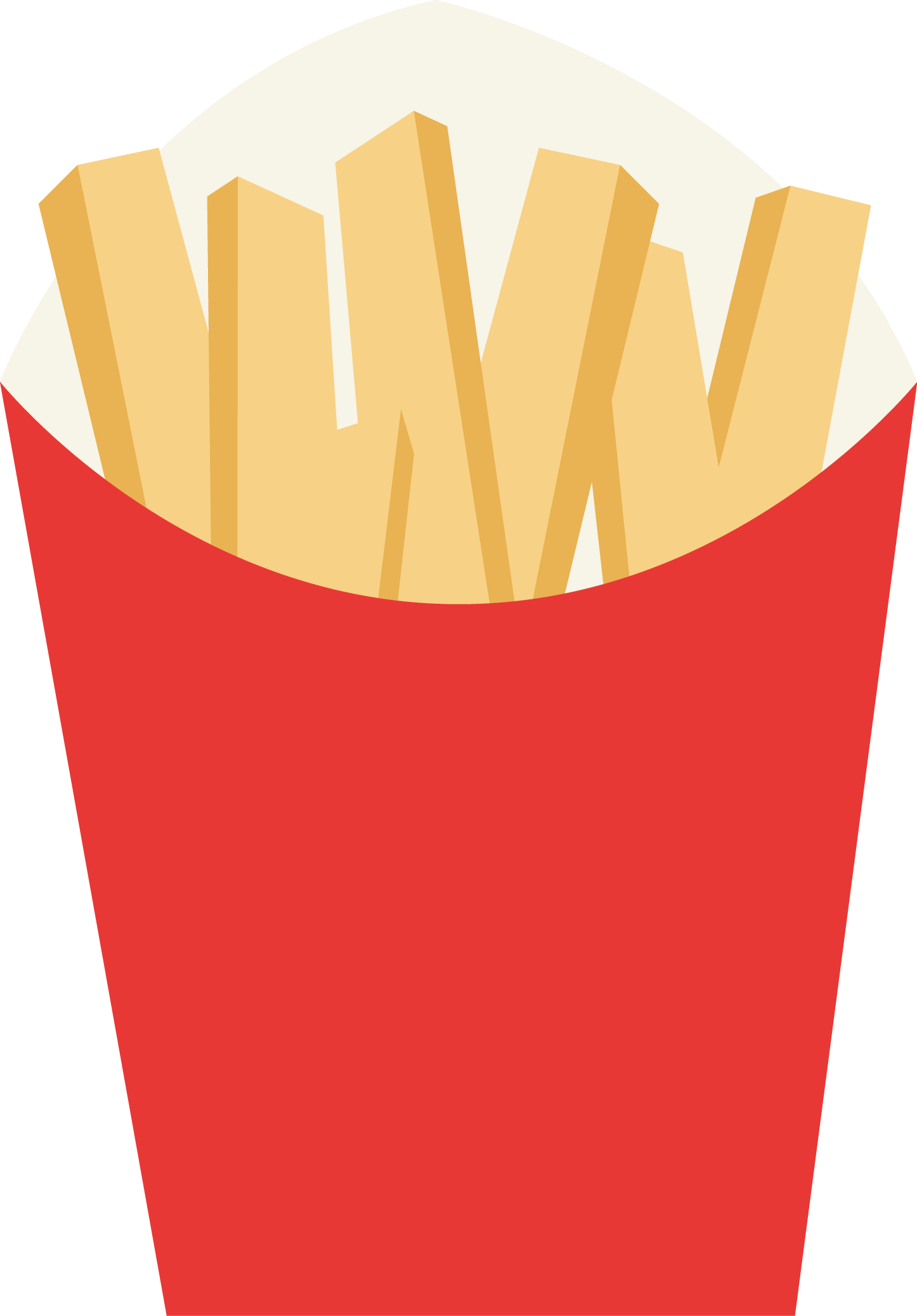 French Fries Fast Food French Cuisine Fried Chicken - French Fries Clipart (1446x2075), Png Download