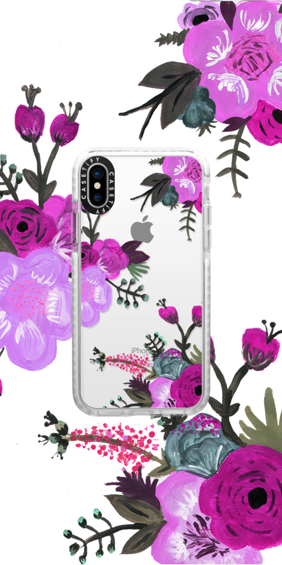 #casetify #iphone #art #design #illustrations #floral - Rose Clipart (564x1128), Png Download