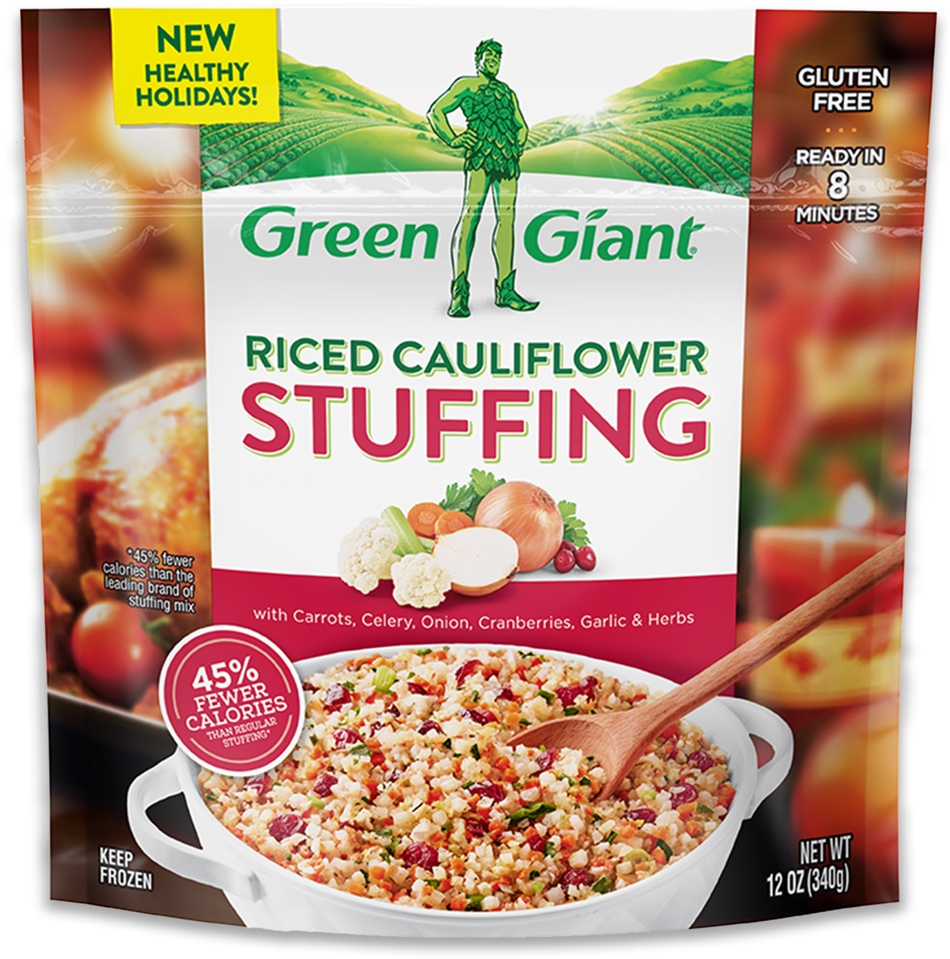 Green Giant® Riced Cauliflower Stuffing - Green Giant Protein Bowl Clipart (1500x1500), Png Download