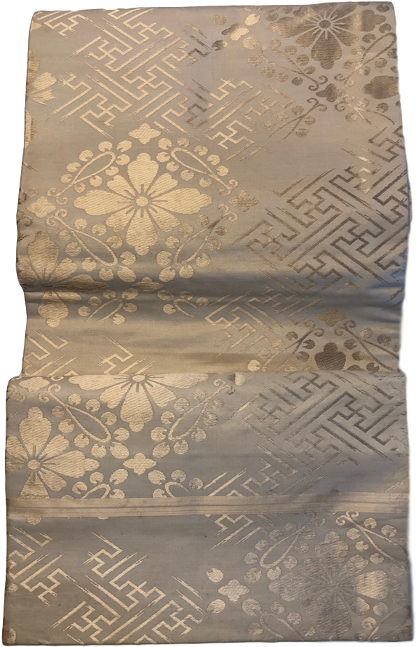 Japanese Obi Creamy White Silk - Motif Clipart (750x1000), Png Download