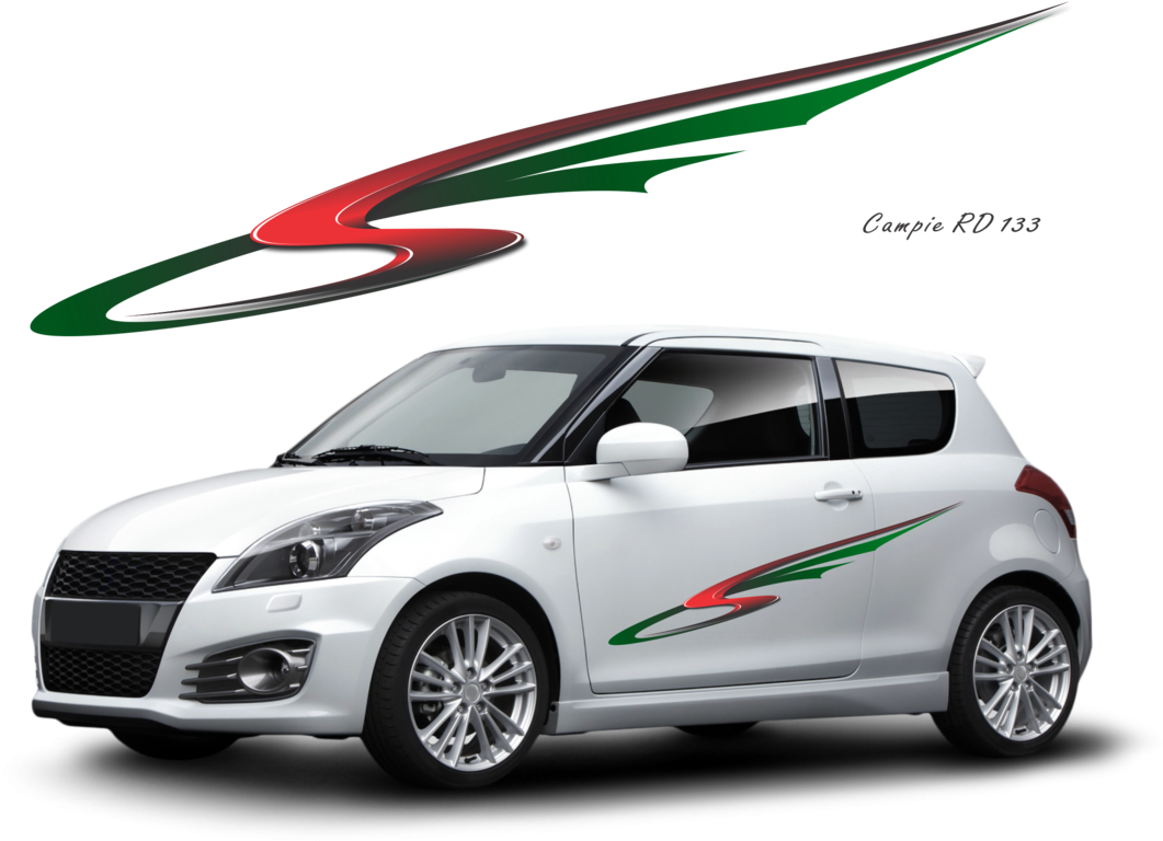Universal Sticker Campie Suitable For Any Car The Vow - Suzuki Swift Sport 2012 Clipart (1101x800), Png Download