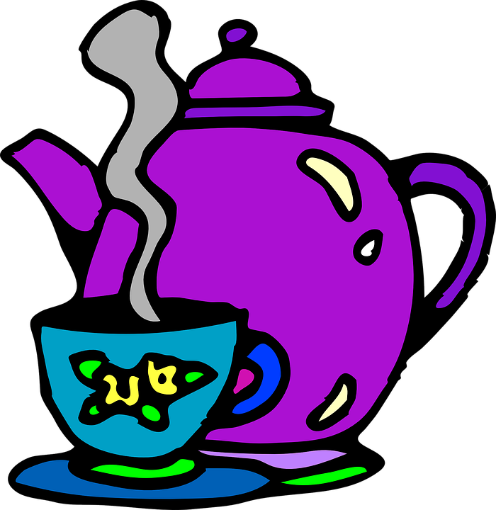 Tea Cup Clipart Hot Kettle - Tea Cup Clip Art - Png Download (700x720), Png Download