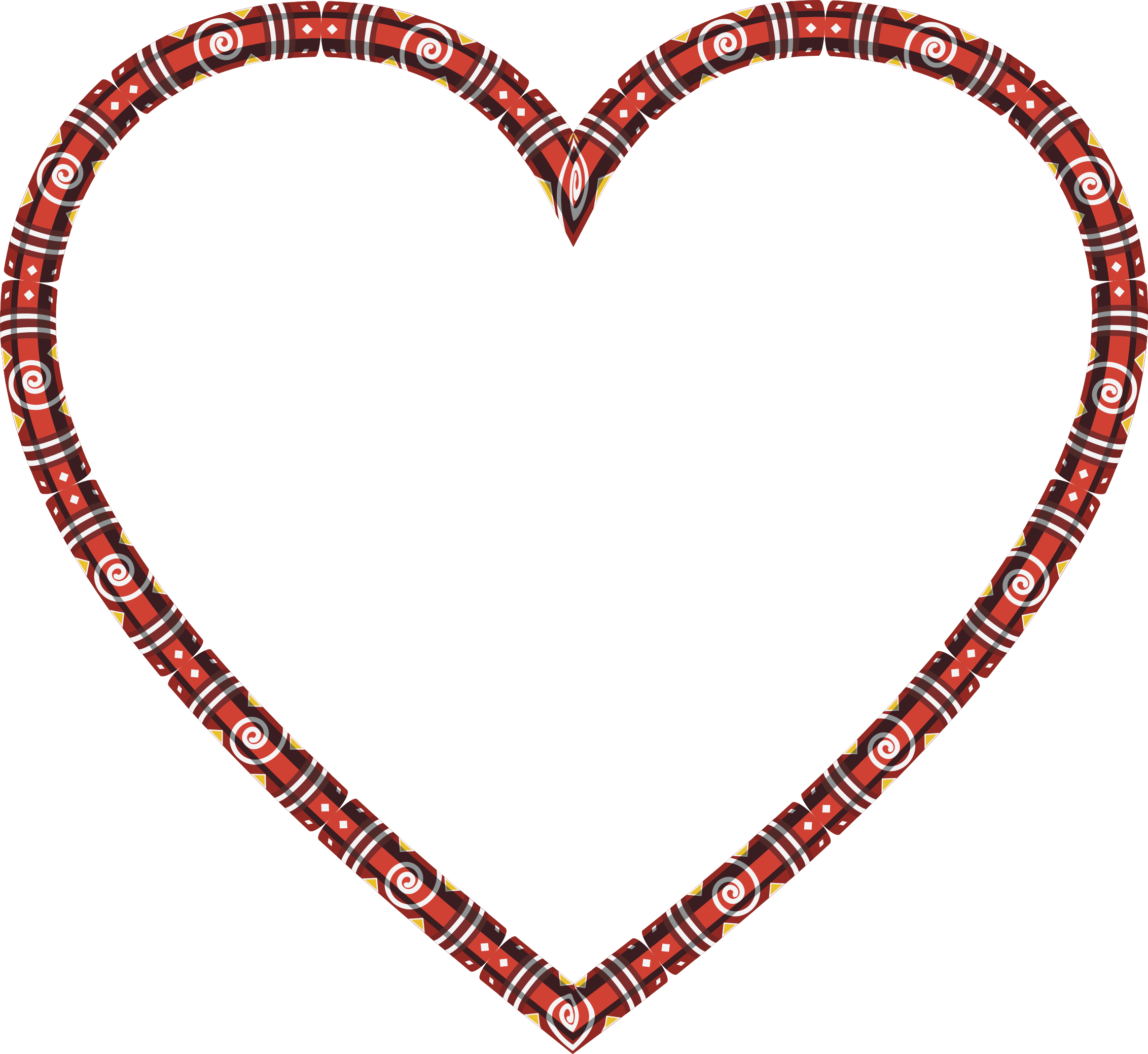 This Free Icons Png Design Of Decorative Heart Frame - Frame Heart Png Hd Clipart (2264x2078), Png Download