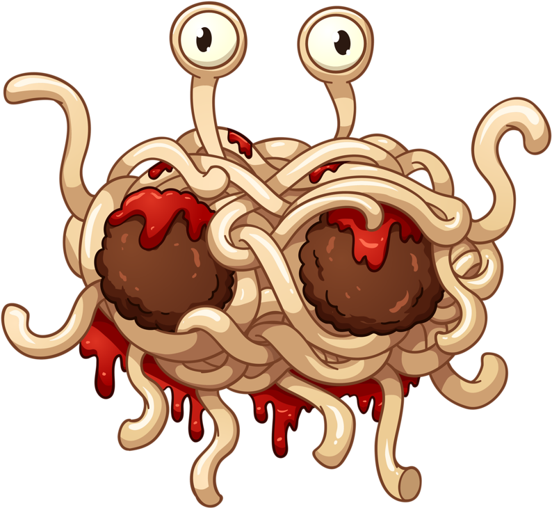 Flying Spaghetti Monster Png - Flying Spaghetti Monster Clipart (800x732), Png Download