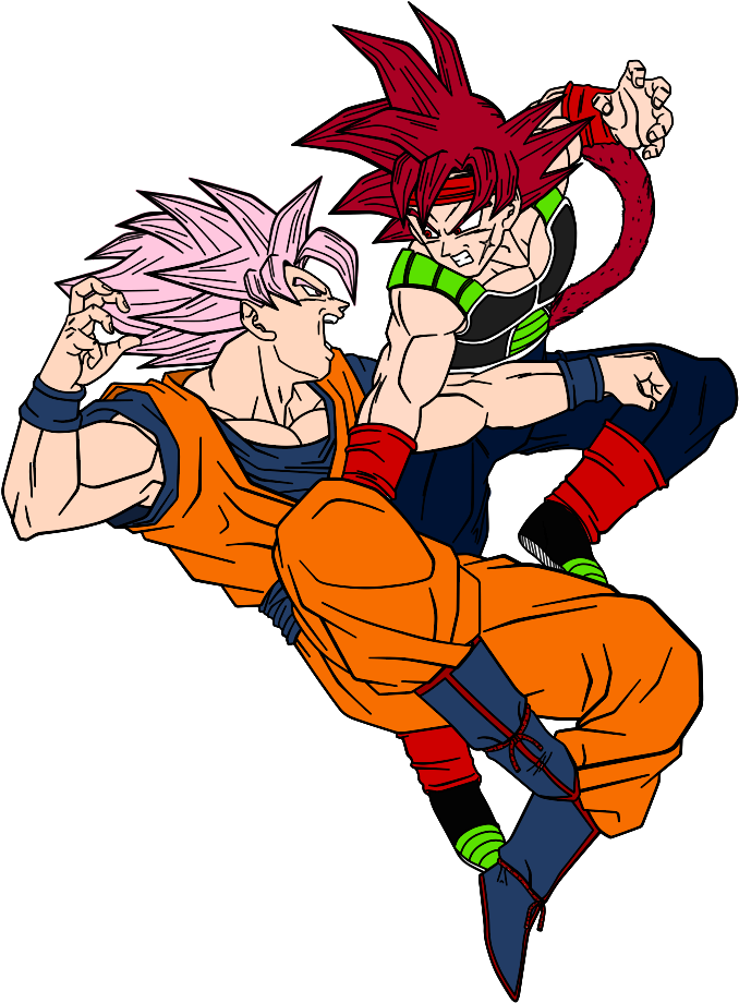 Covelline Clipart Mine Bardoc - Bardock Ssj Vs Goku Ssj - Png Download (835x956), Png Download