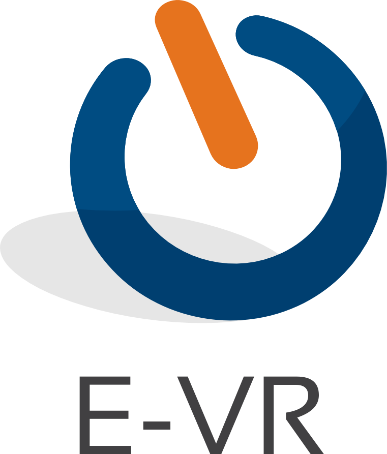 E Vr Logo Clipart (761x893), Png Download