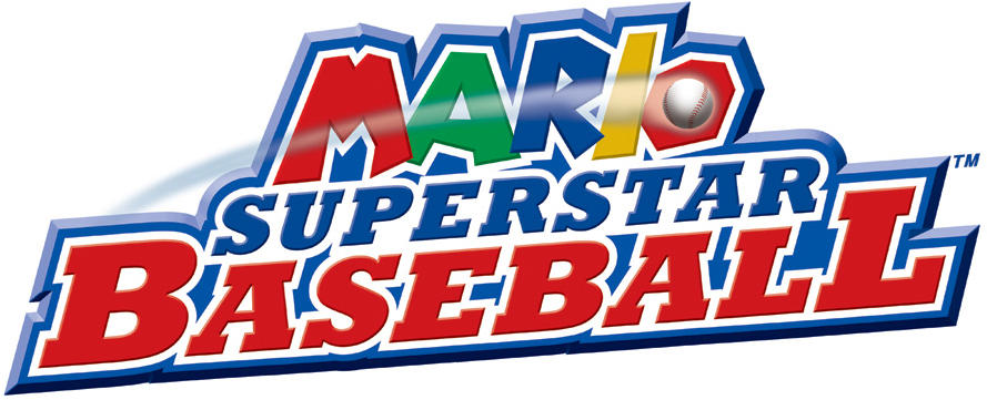 Mario Superstar Baseball Logo Clipart (889x361), Png Download