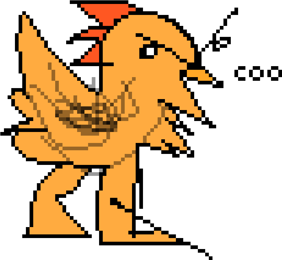 Poorly Drawn Pidgey - Cartoon Clipart (1200x1200), Png Download