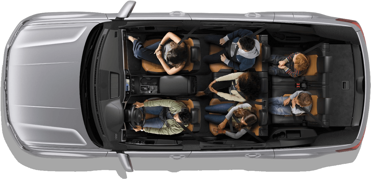 8 Cubic Feet Of Cargo Space - 3rd Row Volkswagen Atlas Clipart (1280x640), Png Download