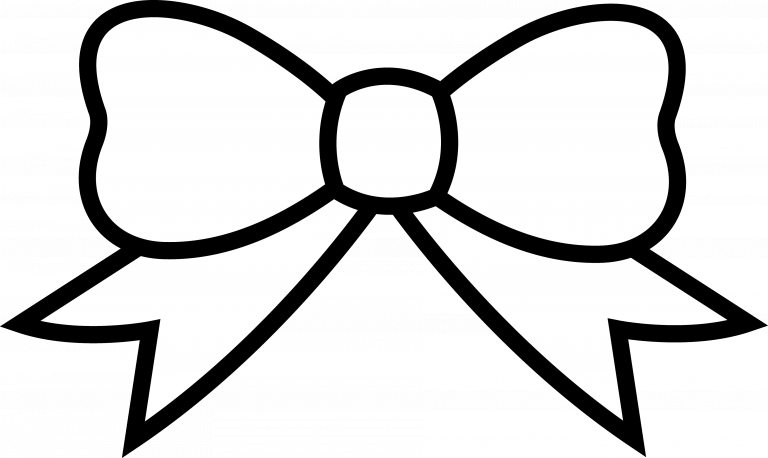Download Clip Art Bow - Lazo Dibujo Para Colorear - Png Download (768x458), Png Download