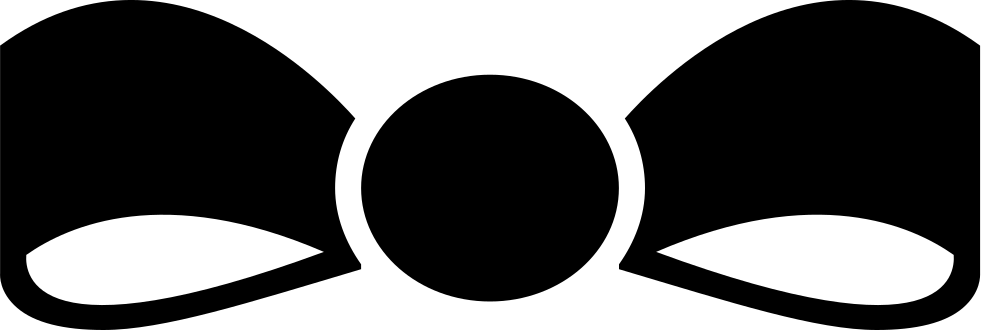 Jpg Black And White Stock Ribbon Bow Svg Png Icon Free - Icon Clipart (981x330), Png Download