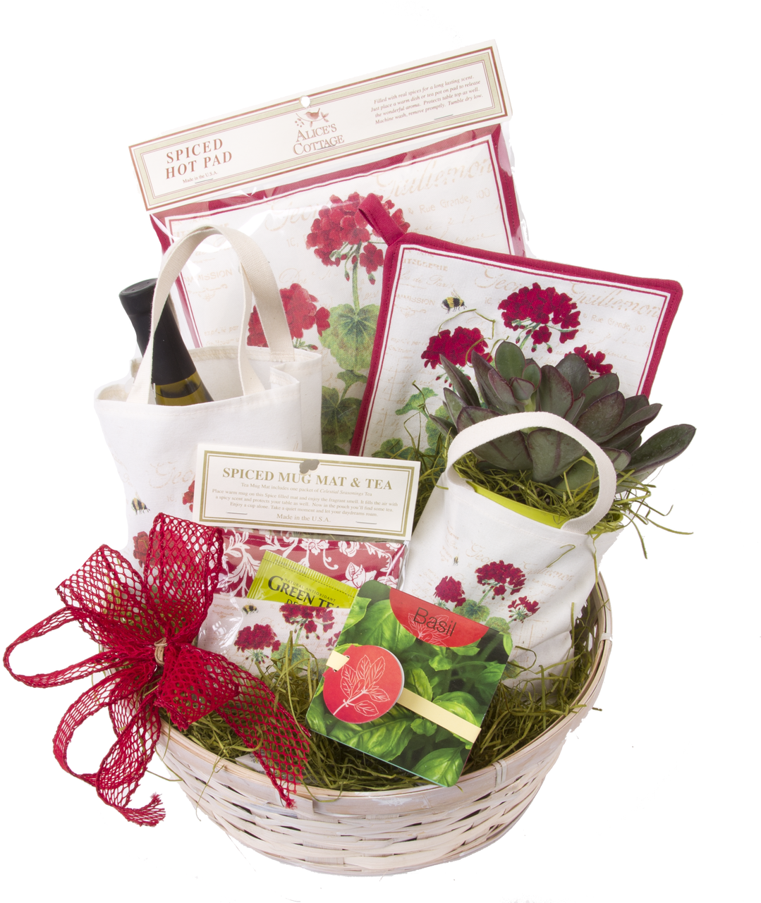 Home & Garden Gift Basket - Mishloach Manot Clipart (1079x1281), Png Download