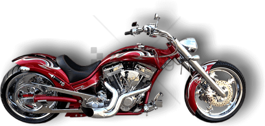 Free Png Harley Davidson Custom Png Image With Transparent - Chopper Clipart (850x406), Png Download