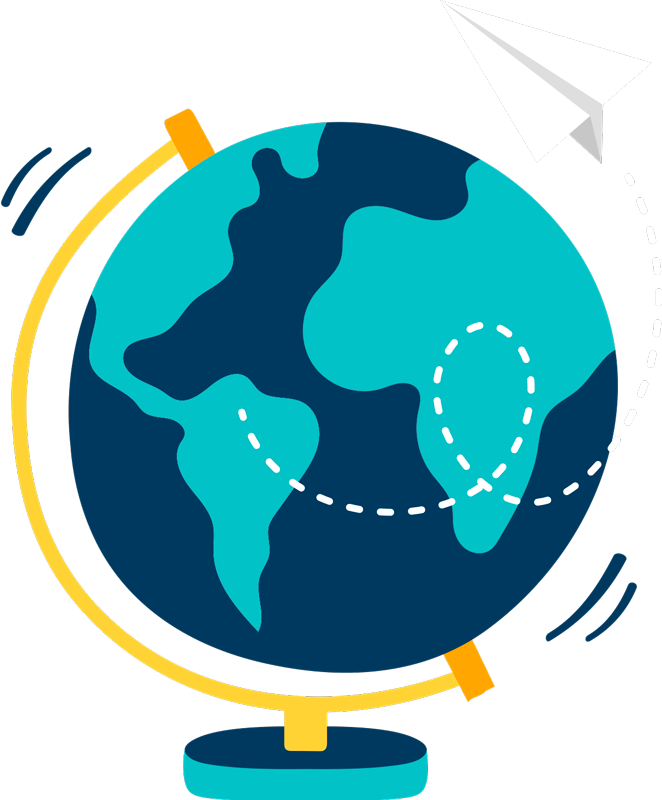 Vinilo Pared Bola Del Mundo - Bola Del Mundo Png Clipart (662x800), Png Download