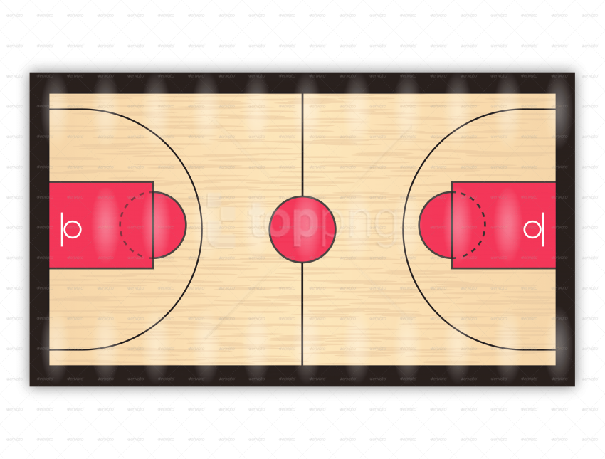 Free Png Download Basketball Courts Png Images Background - Circle Clipart (850x645), Png Download