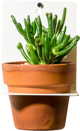 Sheet Metal Wall Planter - Flowerpot Clipart (933x1400), Png Download