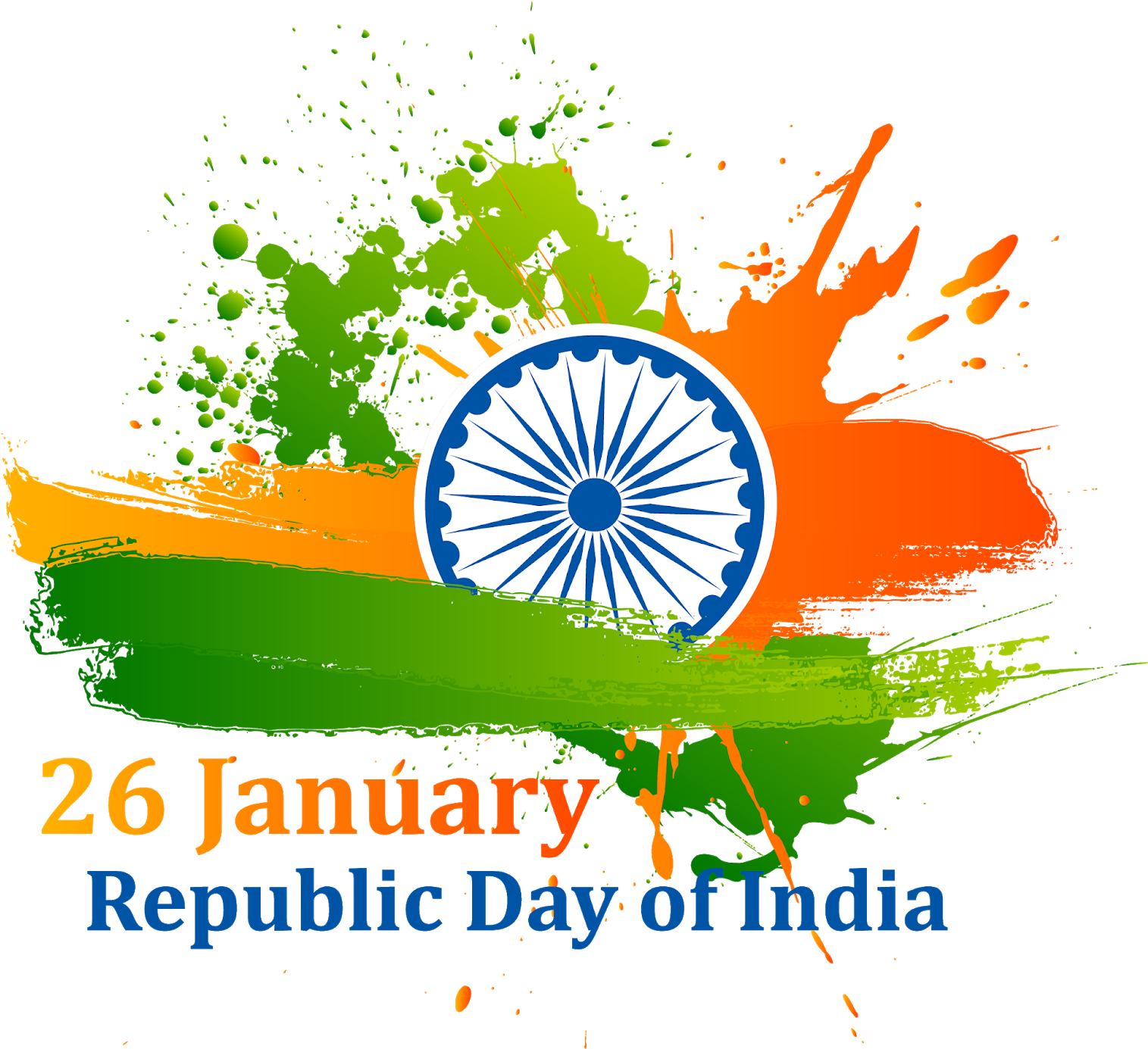 Republic Day Png - Happy Republic Day 2019 Clipart (1600x1600), Png Download