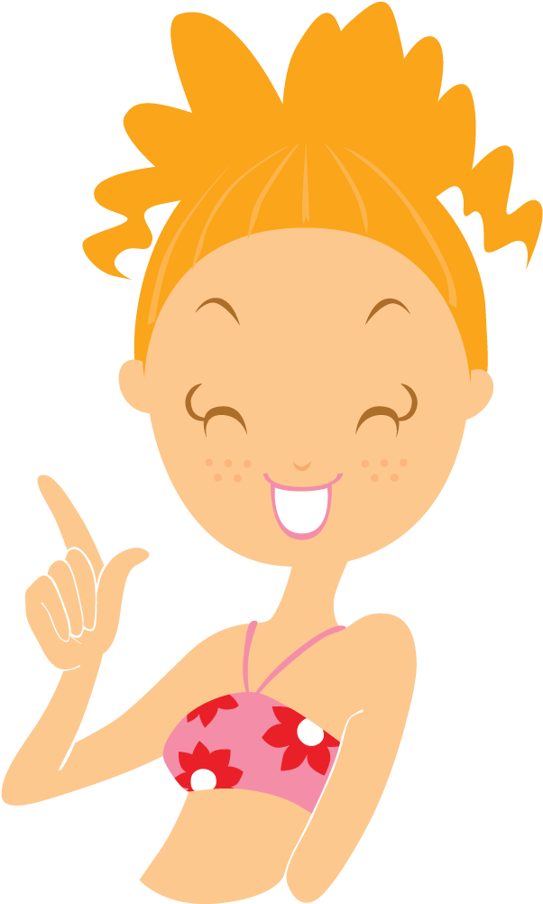 Beach Girl Finger Icon - Girl Happy Icon Png Clipart (1024x1024), Png Download