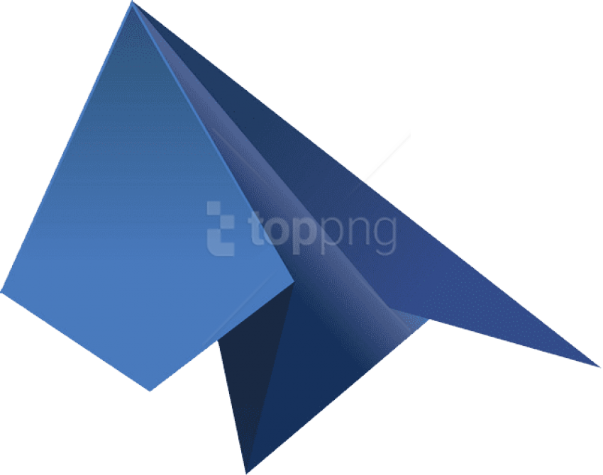 Blue Paper Plane Png - Avion De Papel Azul Clipart (850x670), Png Download