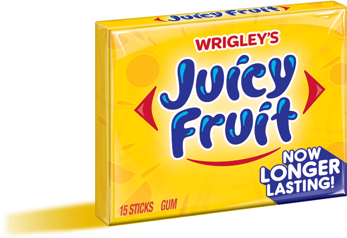 Which Juicy Fruit Jingle Do You Like Best - Yellow Juicy Fruit Gum Clipart (754x492), Png Download