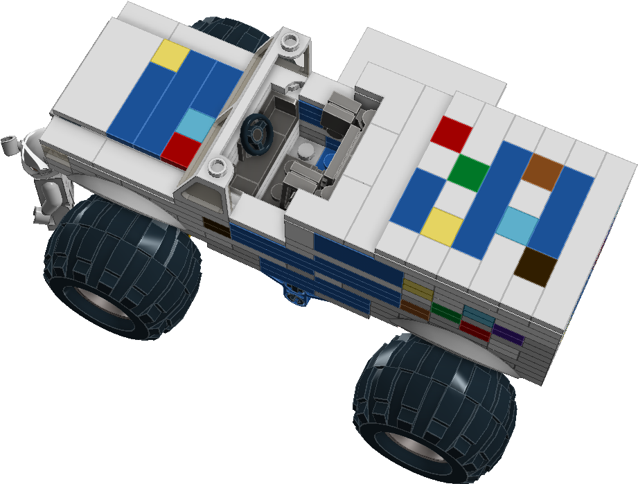Ice Cream Man Monster Truck Toy , Png Download - Lego Clipart (921x699), Png Download