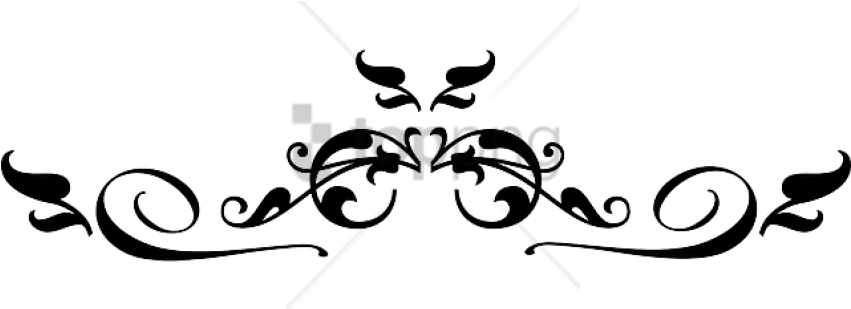 Free Png Vectores Negro Png Image With Transparent - Decorative Elements Clip Art (850x425), Png Download