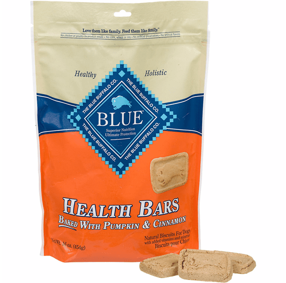 Blue Buffalo Health Bar Pumpkin & Cinnamon Dog Biscuits - Blue Buffalo Dog Biscuits Clipart (1024x576), Png Download