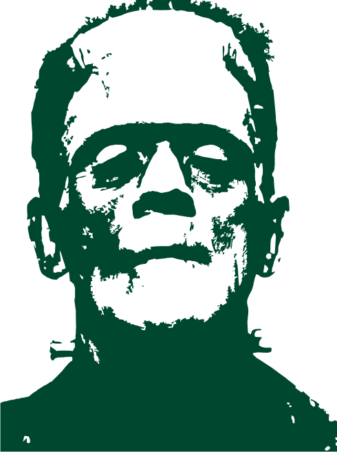 Hunter Green - Frankenstein Png Clipart (490x656), Png Download