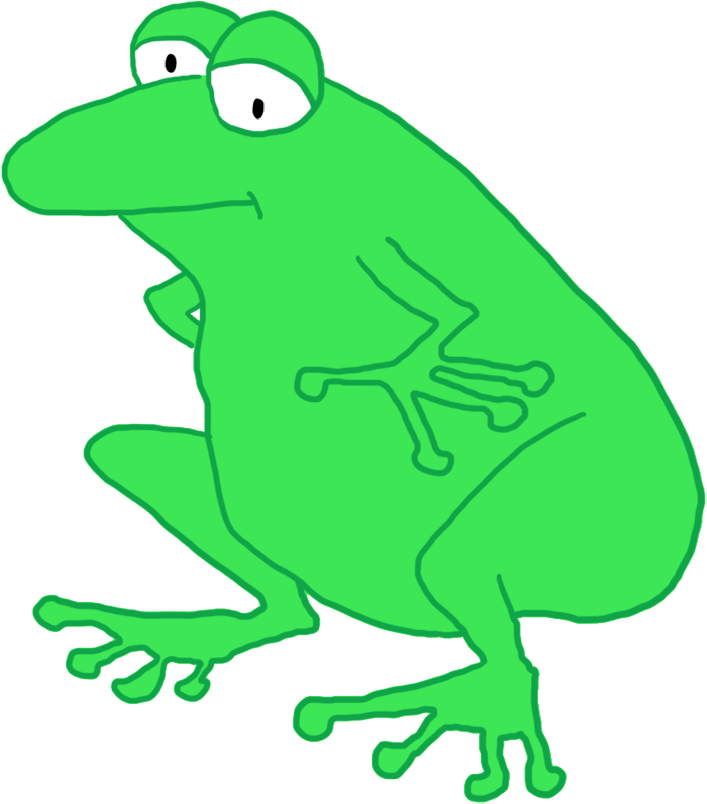 Cartoon Frog Png - Frog Clipart (826x945), Png Download