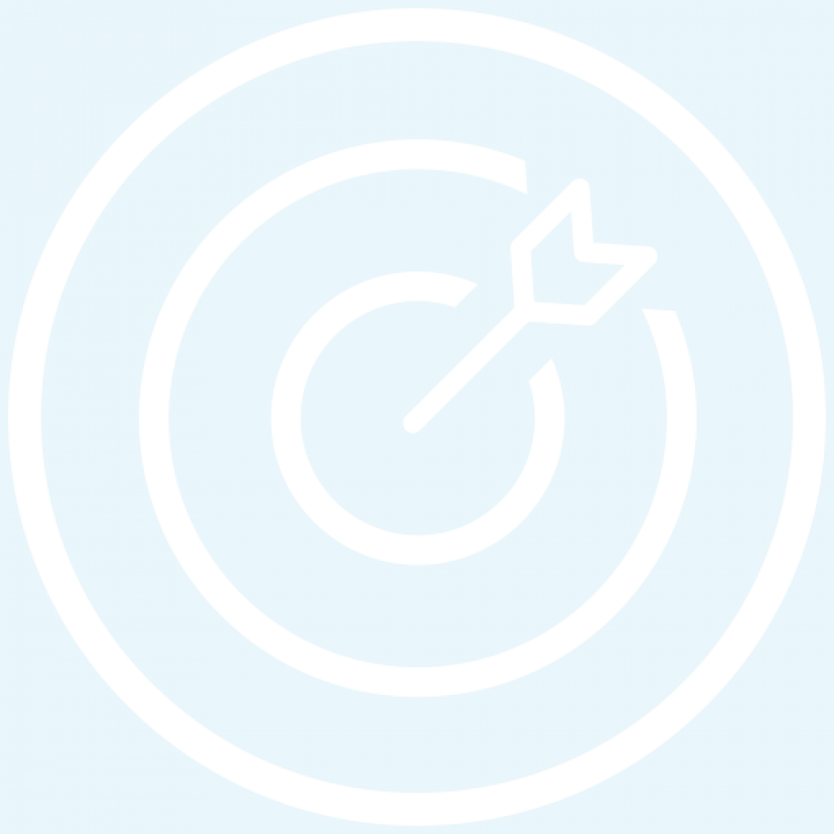 View Larger Image An Icon Of A Arrow In A Bullseye - Circle Clipart (1200x1200), Png Download