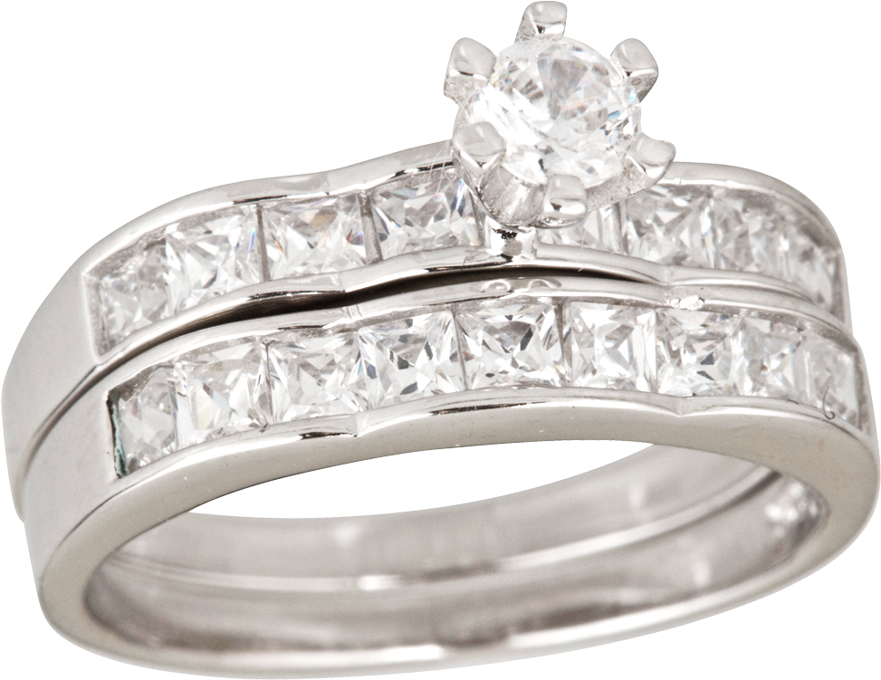 Silver Wedding Rings Png Download - Pre-engagement Ring Clipart (973x751), Png Download