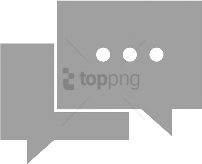 Free Png Online Chat Icon Png Png Image With Transparent - Gray Chat Icon Png Clipart (850x678), Png Download