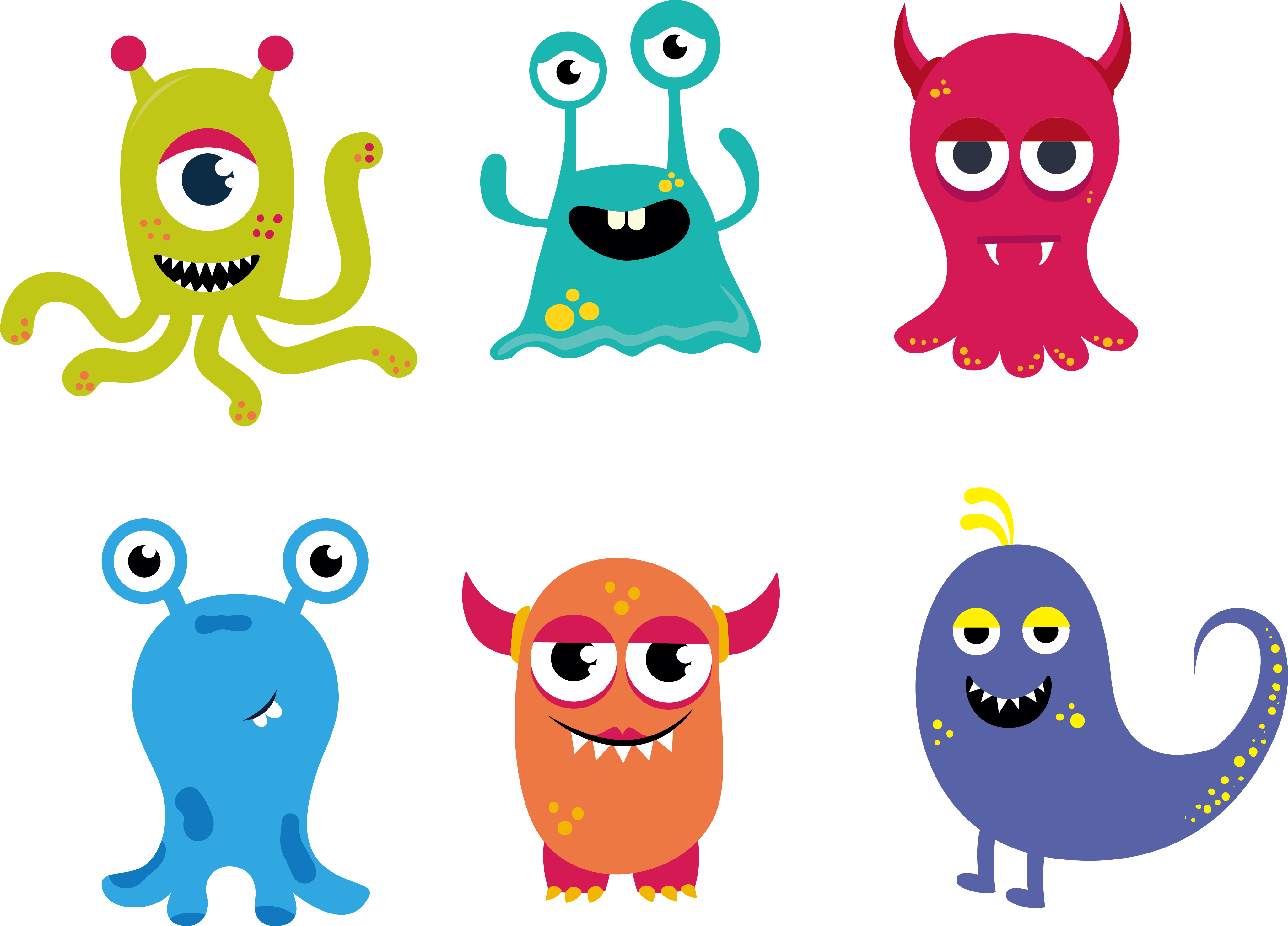 Cartoon Transprent Png - Monster Drawing Cartoon Clipart (4103x2950), Png Download