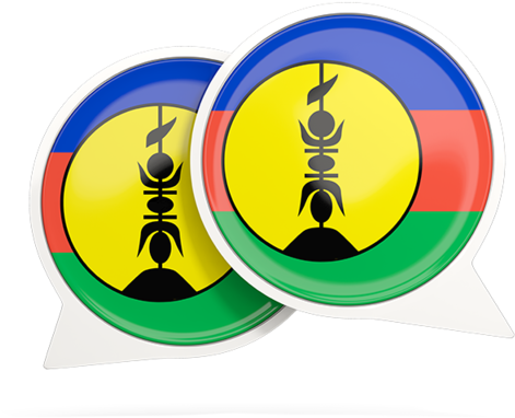 New Caledonia Flag Circle Clipart (640x480), Png Download