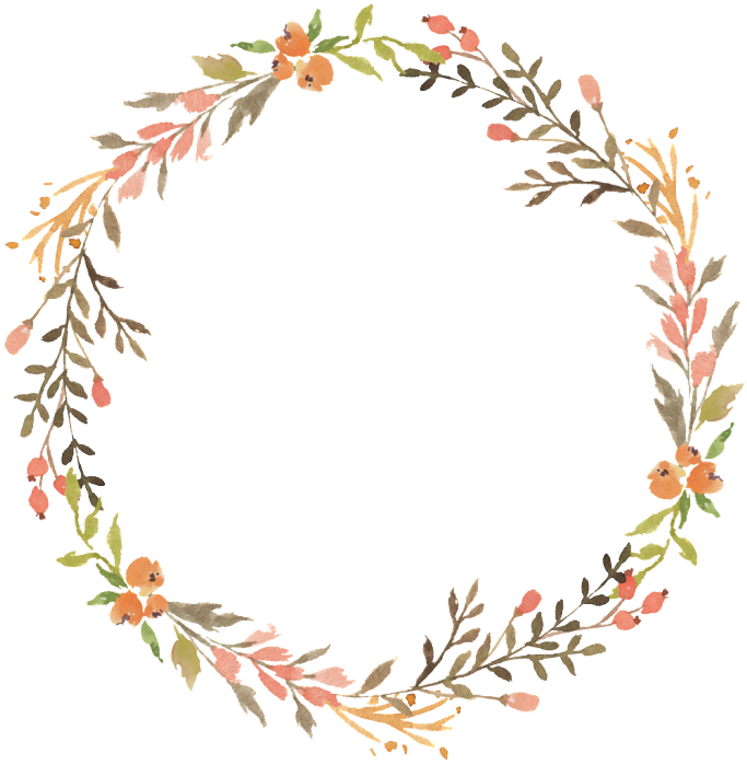 Floral Wreath Watercolor Transparent Decorative - Floral Wreath Transparent Background Clipart (700x702), Png Download
