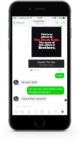 Wersm Facebook Messenger Spotify Iphone6 - Black Keys Brothers Clipart (800x509), Png Download