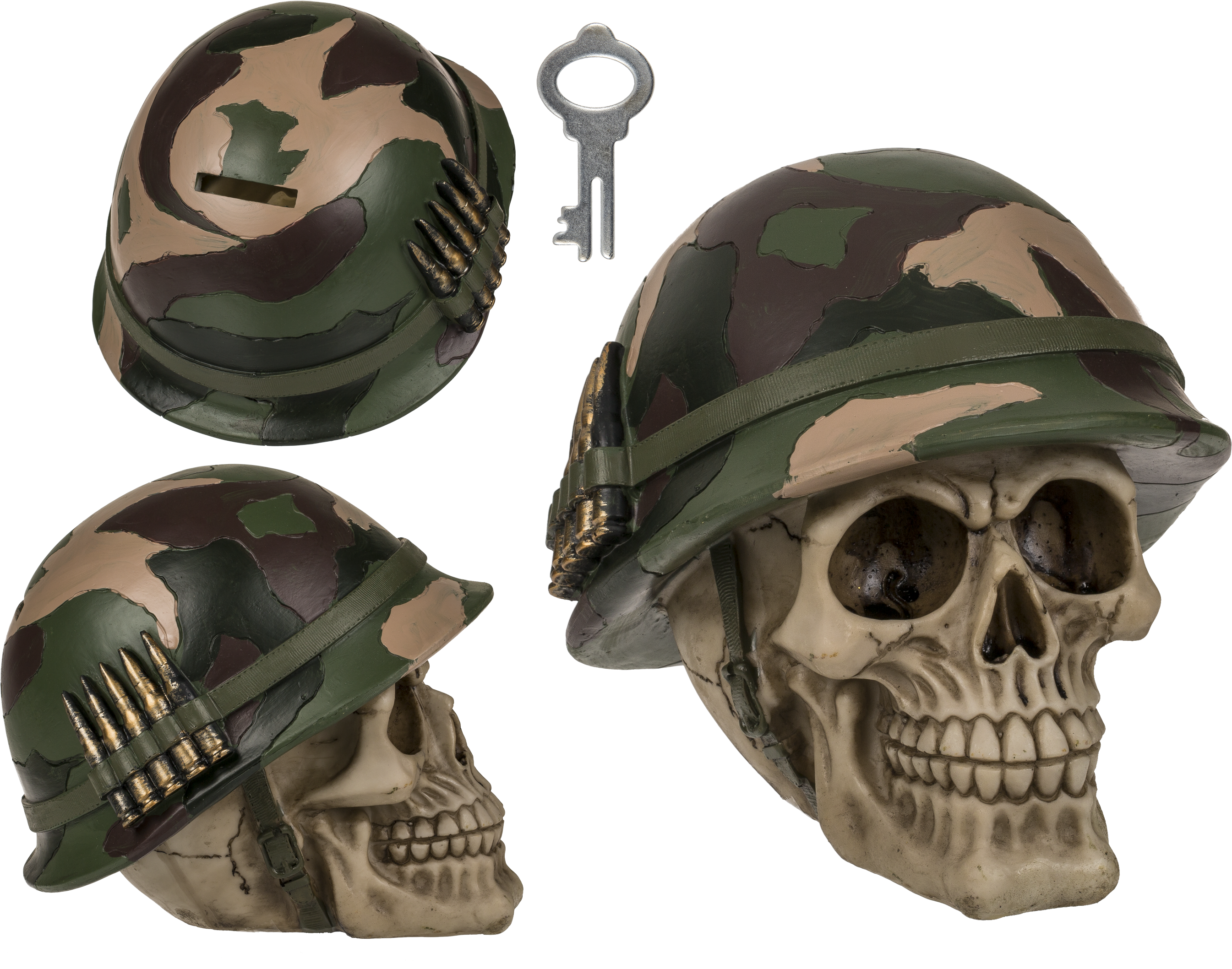 Polyresin Savings Bank With Lock - Soldier Clipart (2835x2126), Png Download