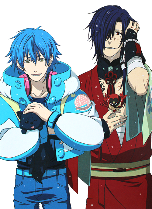 Dramatical Murder Dmmd Aoba Koujaku Kouao My Transparents - Dramatical Murder Aoba And Koujaku Clipart (500x688), Png Download