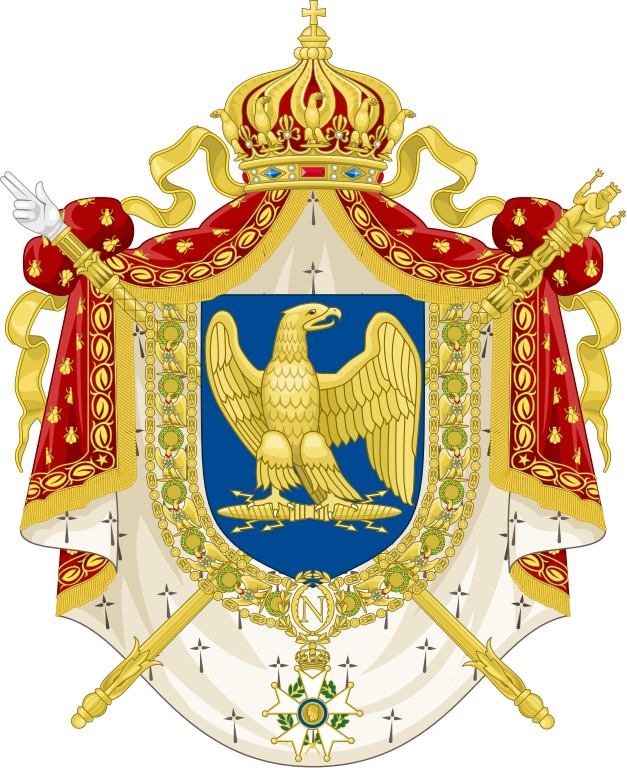 Coat Of Arms Second French Empire - Third French Empire Flag Clipart (627x768), Png Download