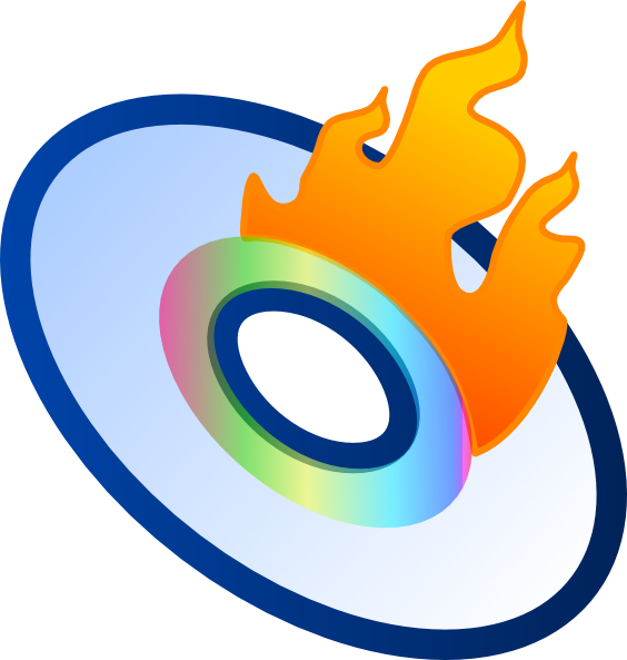 Cd Burn Logo Clipart (564x593), Png Download