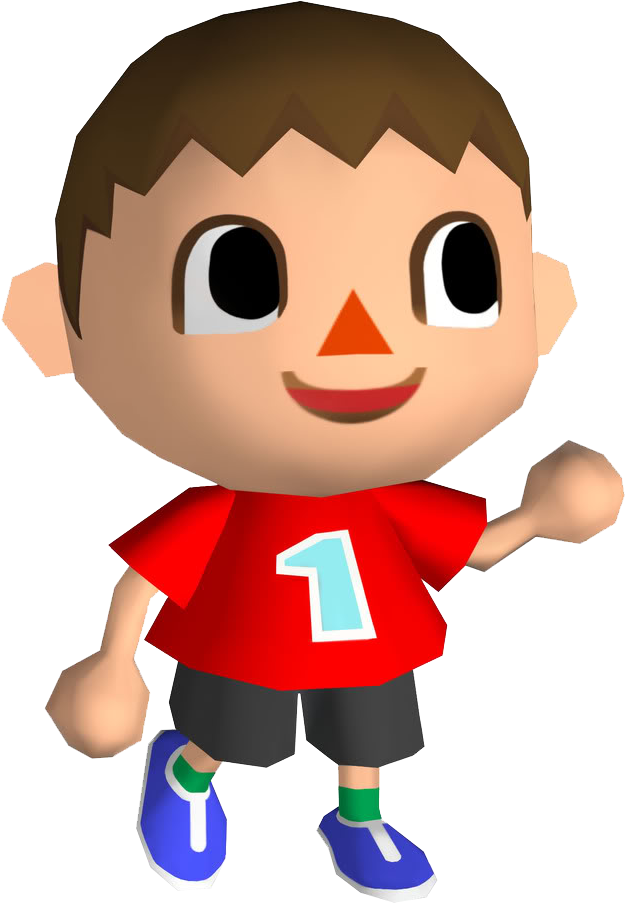 Graphic Black And White Boy Transparent Animal Crossing Villager From