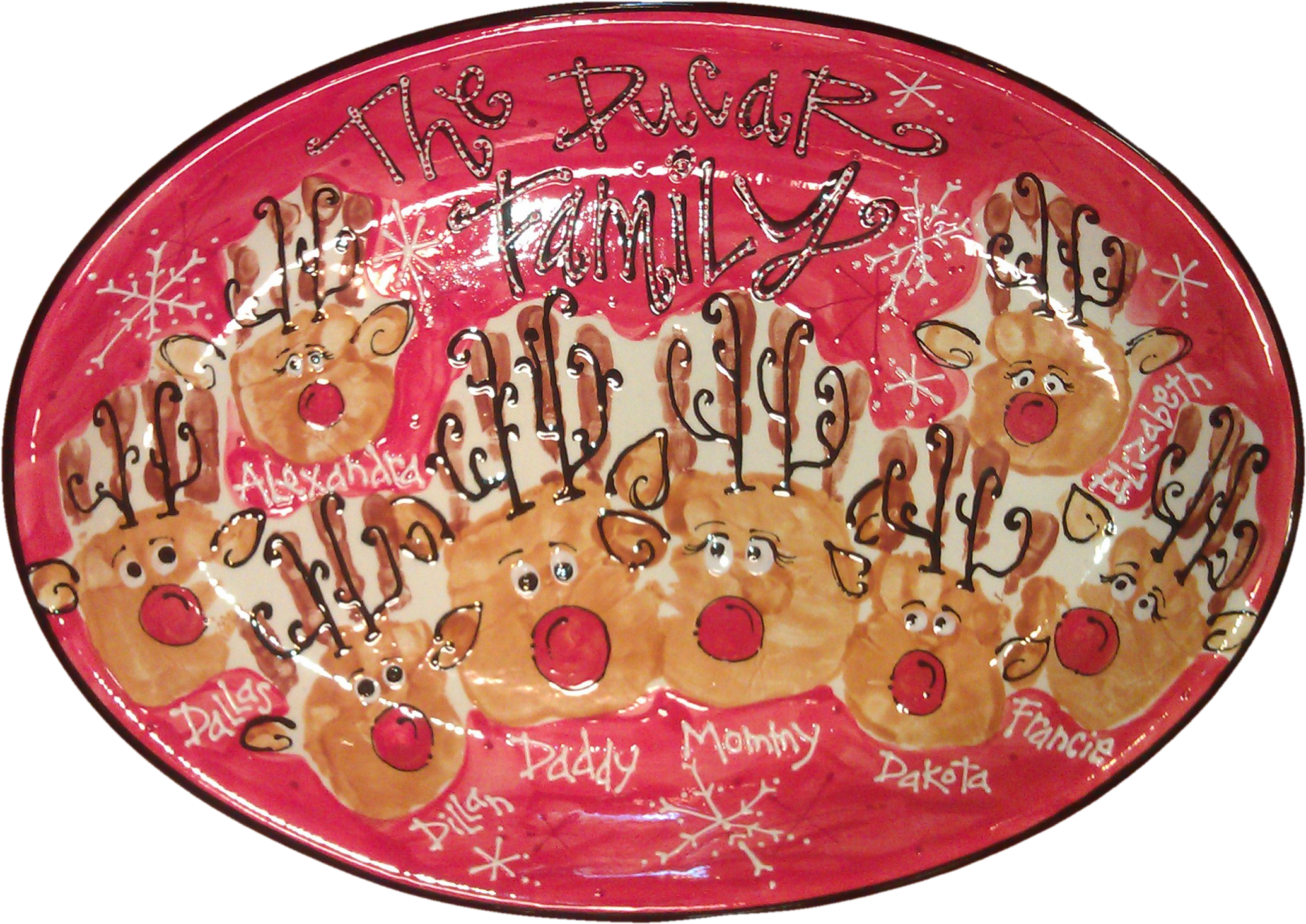 Reindeer Family Hands Nobg - Circle Clipart (2071x1465), Png Download