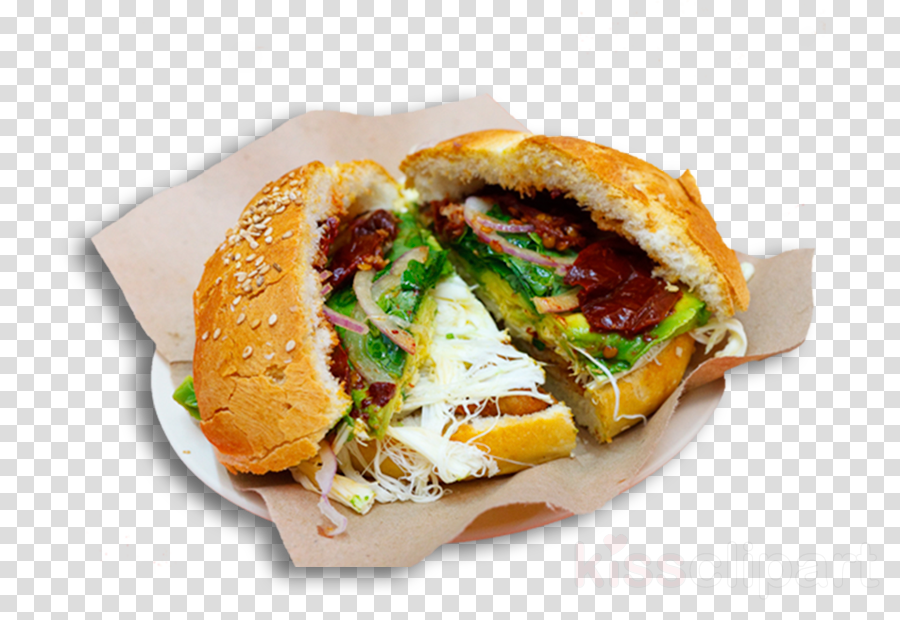 Cemitas Png Clipart Cemita Mexican Cuisine Taco - Cemita De Milanesa De Pollo Transparent Png (900x620), Png Download