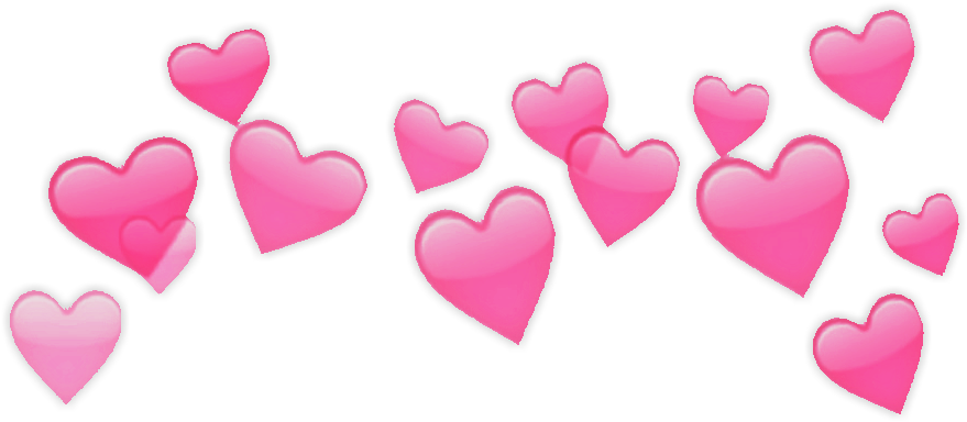 178 Images About Aesthetic Edits - Snapchat Heart Filter Transparent Clipart (970x425), Png Download