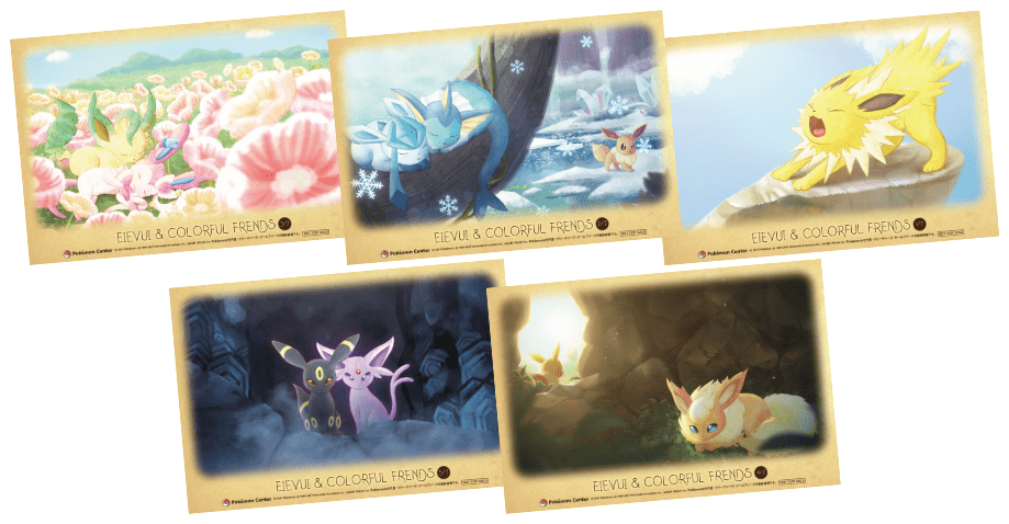 Pokémon Eevee Doll Clearcards - Eievui & Colorful Friends Clipart (919x478), Png Download