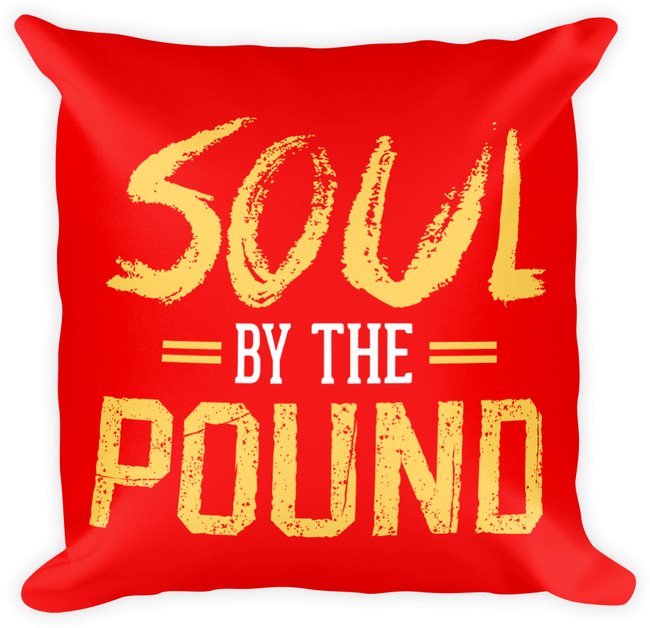 Chocolate Ancestor, Llc- Soul By The Pound Square Pillow - Cushion Clipart (1000x1000), Png Download